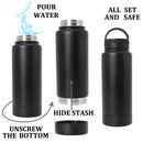 Stainless steel with a hidden secret compartment
